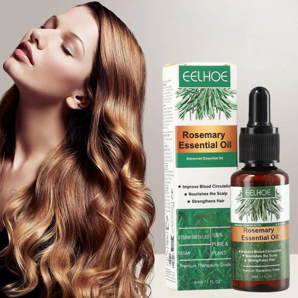 

EELHOE Rosemary Essential Oil Hair Growth Oils Pure Natural 30ML Hair Essential Oils For Nourish Shiny Hair Healthy