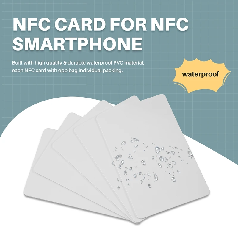 XTECH 30 قطعة لبطاقة NTAG215 بطاقة NFC بدون تلامس 504 بايت بطاقة القراءة والكتابة البلاستيكية المحمولة