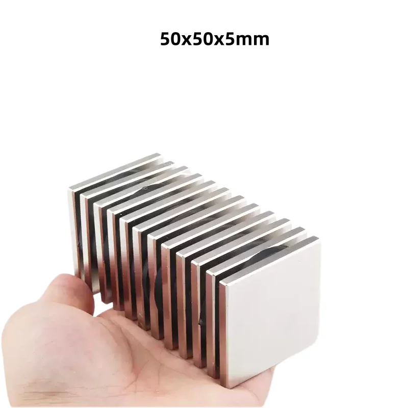 50x50x5mm  Super Cuboid Block Magnetic 50x50x5 Neodymium Magnet 50mm*50mm*5mm Permanent NdFeB Strong Magnets 50*50*5