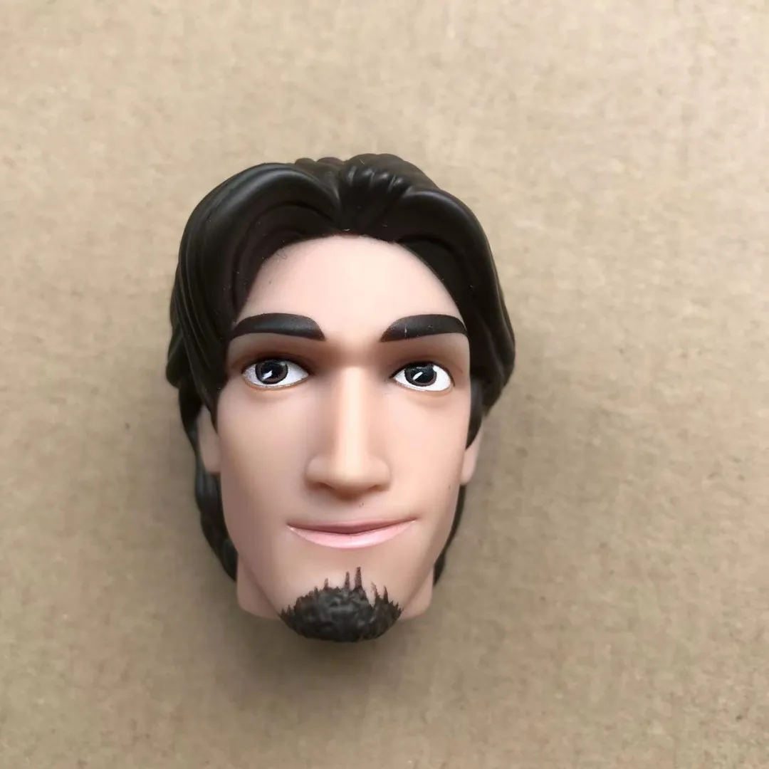 Cabeças de boneca príncipe branco marrom pele preta homens soldados peças de boneca 1/6 tamanho acessórios de boneca crianças coleção figura brinquedos