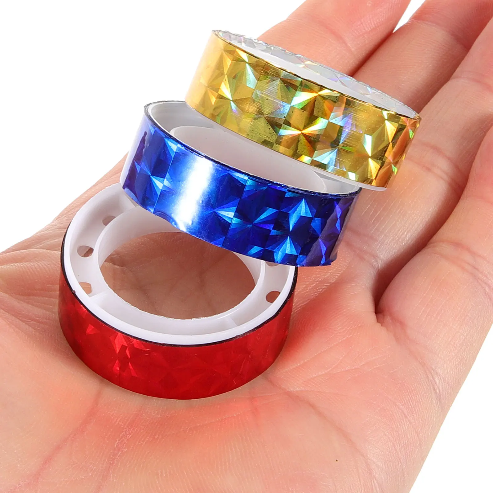 12 لفة من شريط القصاصات المربع المجسم، شريط زخرفي ملون يمكنك صنعه بنفسك للمجلات، ملحقات مجلة تغليف الهدايا