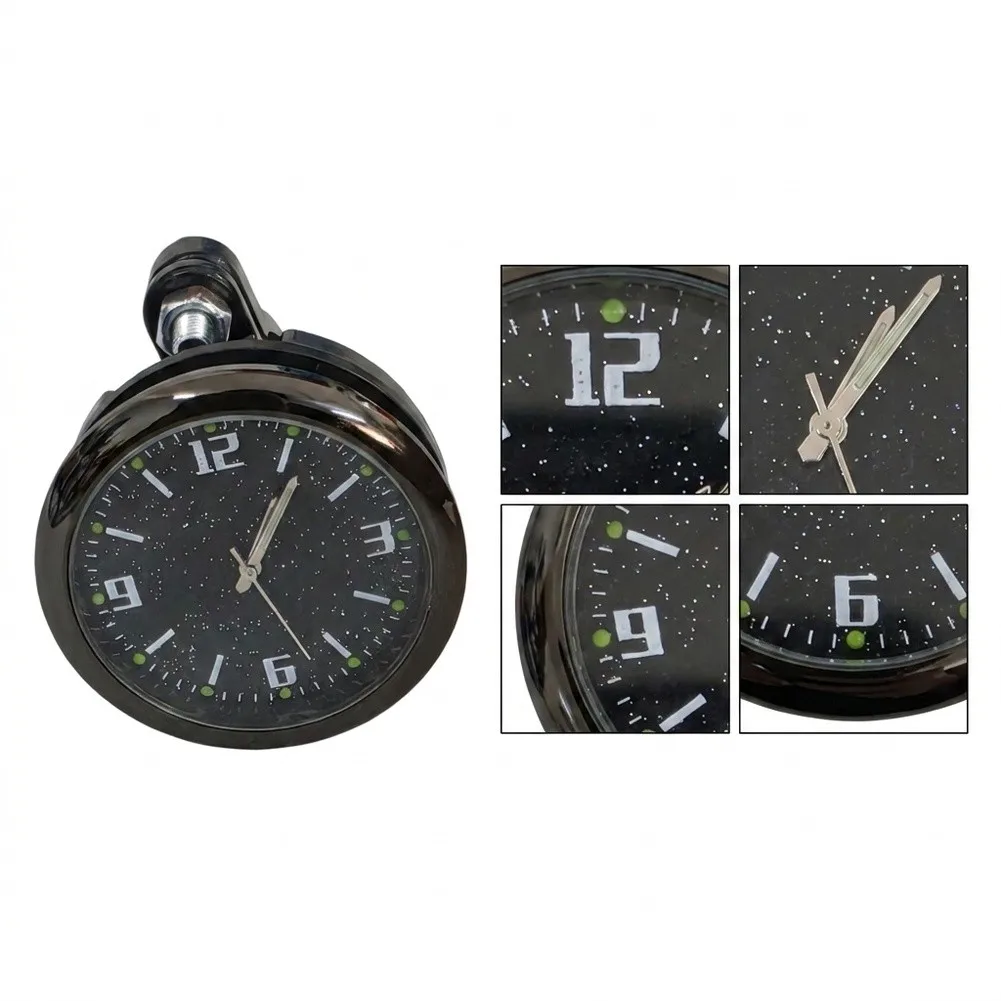 Handlebar Mounted Analog Clock for Motorcycle and for scooter Applications Fits Both 22mm and 25mm Handlebar Diameters