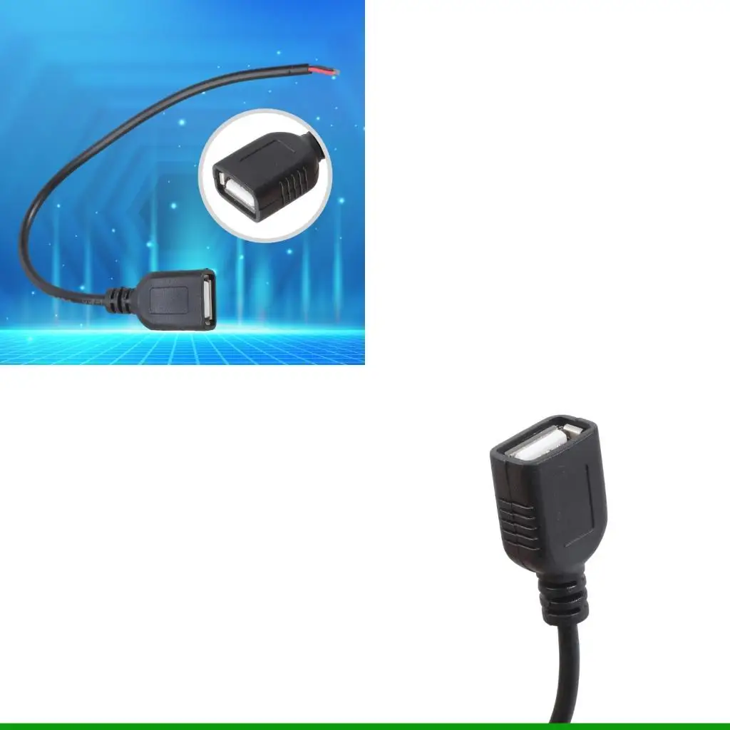 

U55C 2xOpen End USB 2.0 Female Cable Feature 2Pin Bare Wire For Circuit Board Project