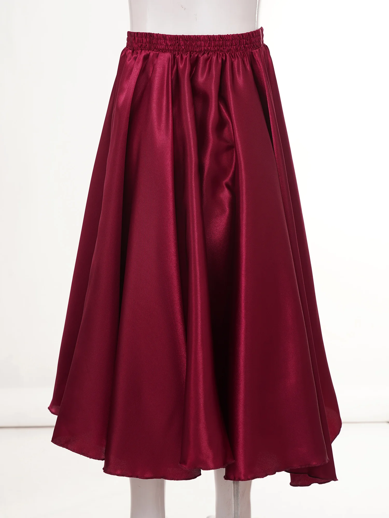 Gonna da flamenco spagnolo per ragazze da 360 gradi Costume da ballo da corsa per bambini Gonne lunghe Ballerino zingaro Ballerino latino Tango Performance Dancewear