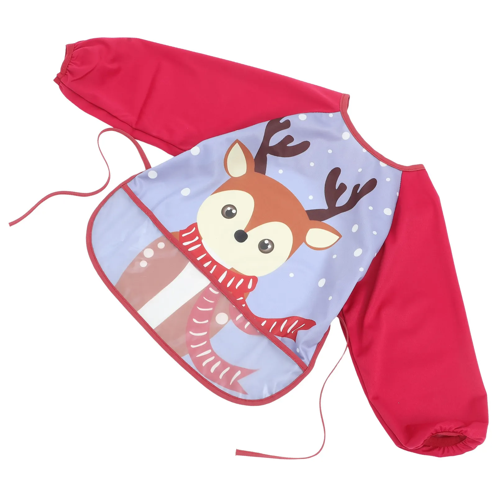 

Waterproof Long Sleeve Bib Full Cover Baby Feeding Apron Toddler Smock Highchair Drool Proof Crumb Resistant Easy Clean