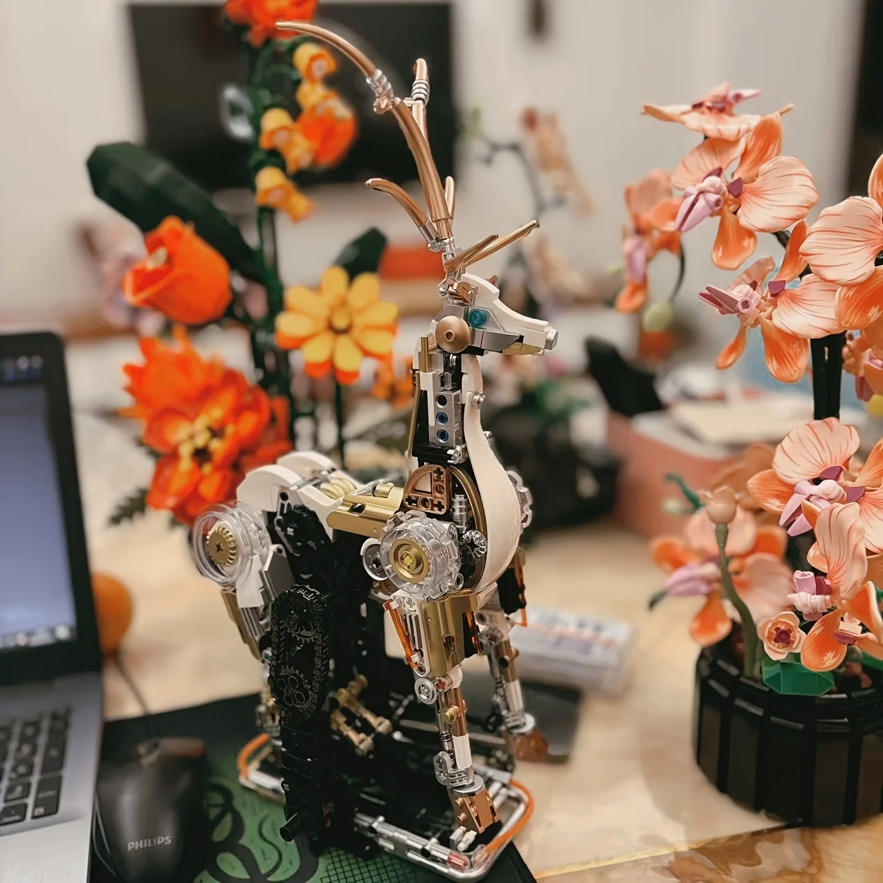 

Technology Series Mechanical Deer Building Block Set The Limbs Are Movable. the King of the Prairie Is a Perfect Blend of Machinery and Animals. Made of Abs Material, with Complex Design and Realistic Details, Suitable for Collectors and Enthusiasts. | Pe