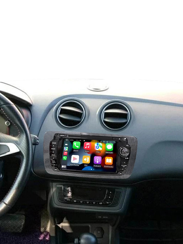 8-core draadloze CarPlay Android 15 autoradio multimediaspeler voor SEAT Ibiza 2009-2013 Bluetooth autoradio navigatie GPS - afbeelding 2