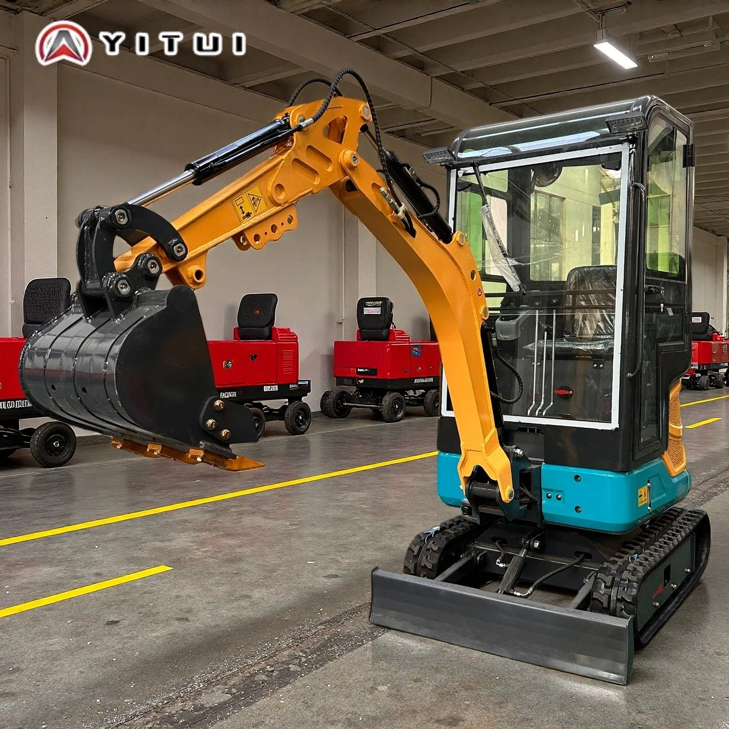 Multifunctionele aangepaste 1,5 ton compacte minigraafmachine Hydraulische dieselgraafmachine Euro 5-gecertificeerd Gratis verzending Minigraafmachine