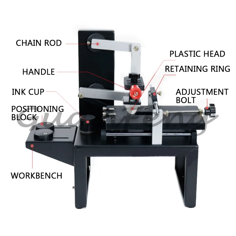 Environmentally Friendly ZY-RM7-A Manual Ink Coding Small Oil Cup Pad Printing Machine