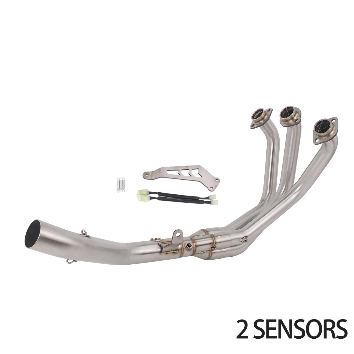 Slip on For Yamaha MT09 FZ-09 XSR900 2021-2025 Motorcycle Exhaust Systems Escape Modified Muffler Link Front Link with 2 lines view 4