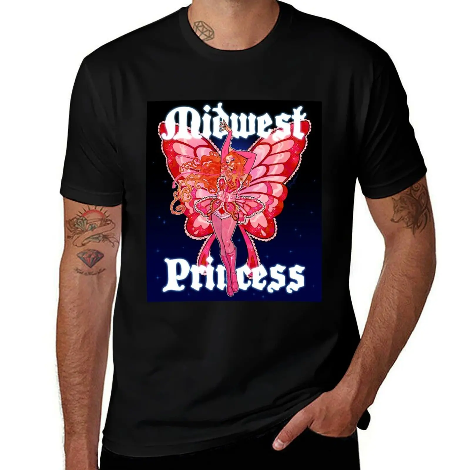 

man designer funny shirt Princess (background) t T-Shirt shirts t man Midwest