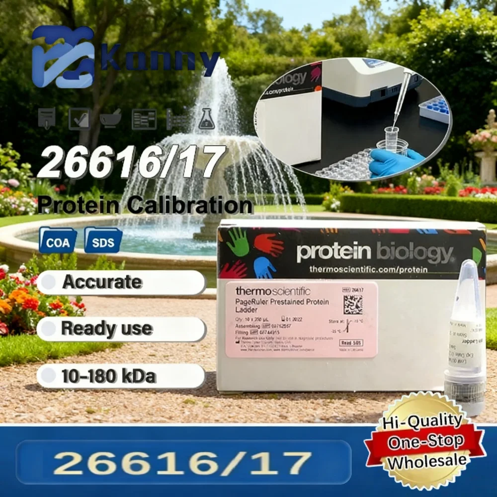 Thermo 26616/17 Scientific Prestained Protein Ladder 10–180kda Sds Page Protein Marker For Molecular Weight Calibration Standard
