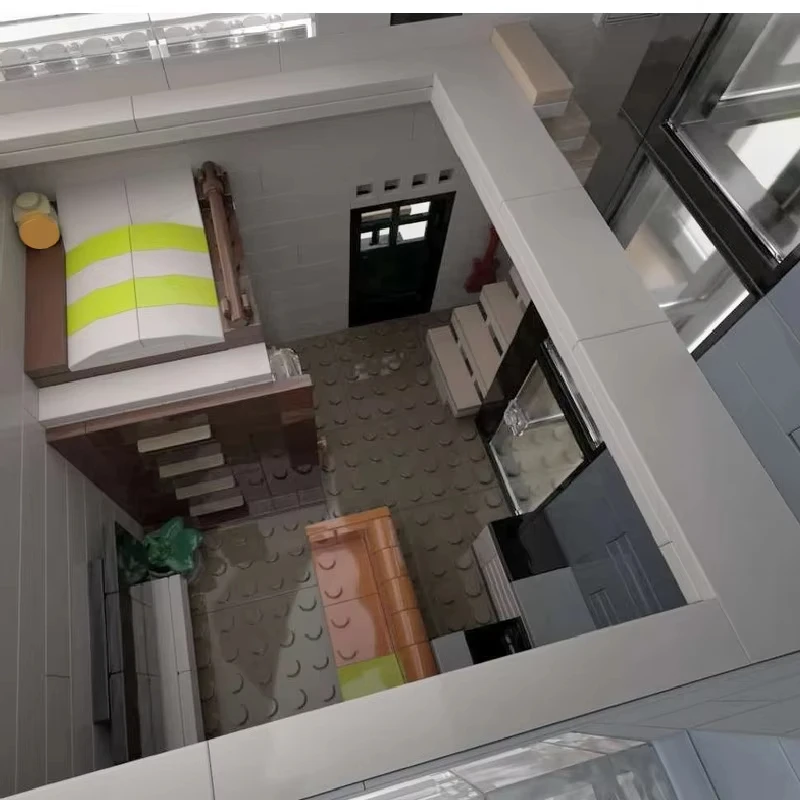 2295PCSMOC ciudad escena de calle arquitectura casa de Sushi Villa modelo DIY montaje juguete de bloques de construcción regalo de cumpleaños para niños