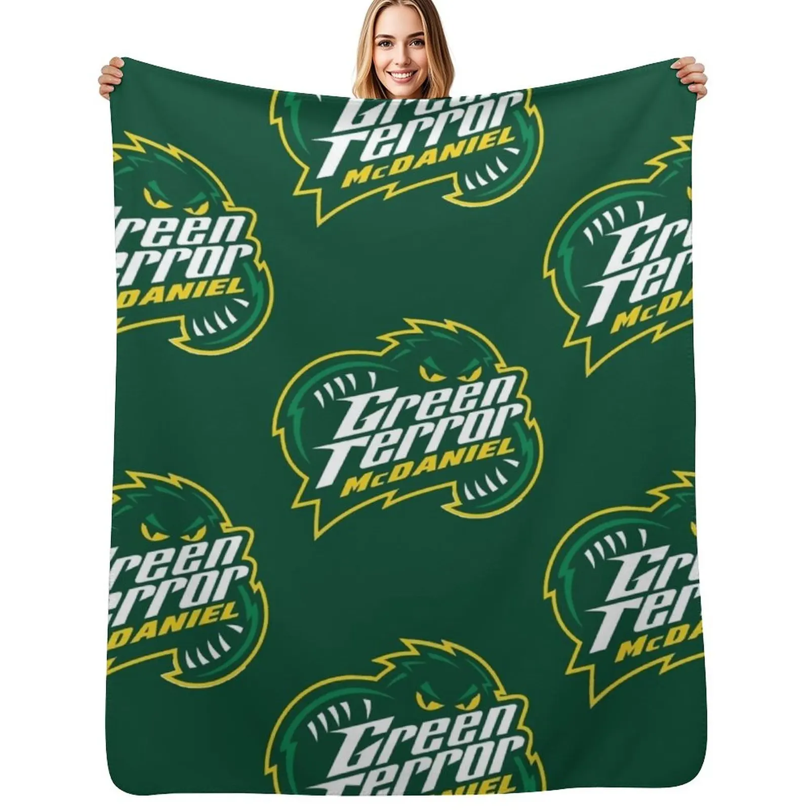 

Mc D Green T Team Throw Blanket Sofa Throw Decorative Throw Bed Bed covers Blankets