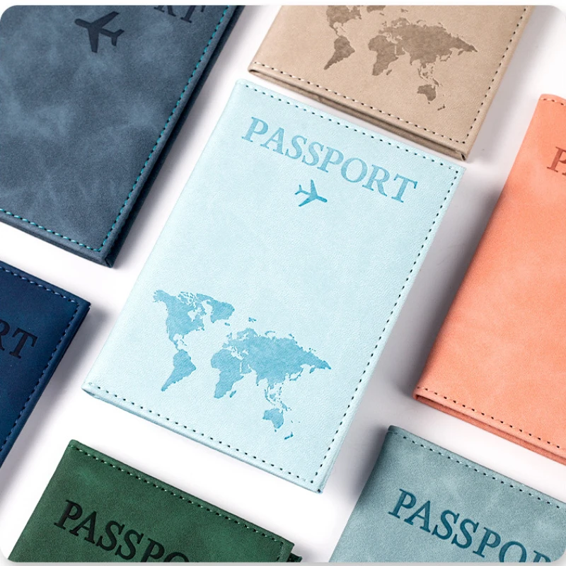 Airplane Passport Cover Case for Women Men Travel Passport Case Cute Passport Wallet Purse Girl Passport Holder