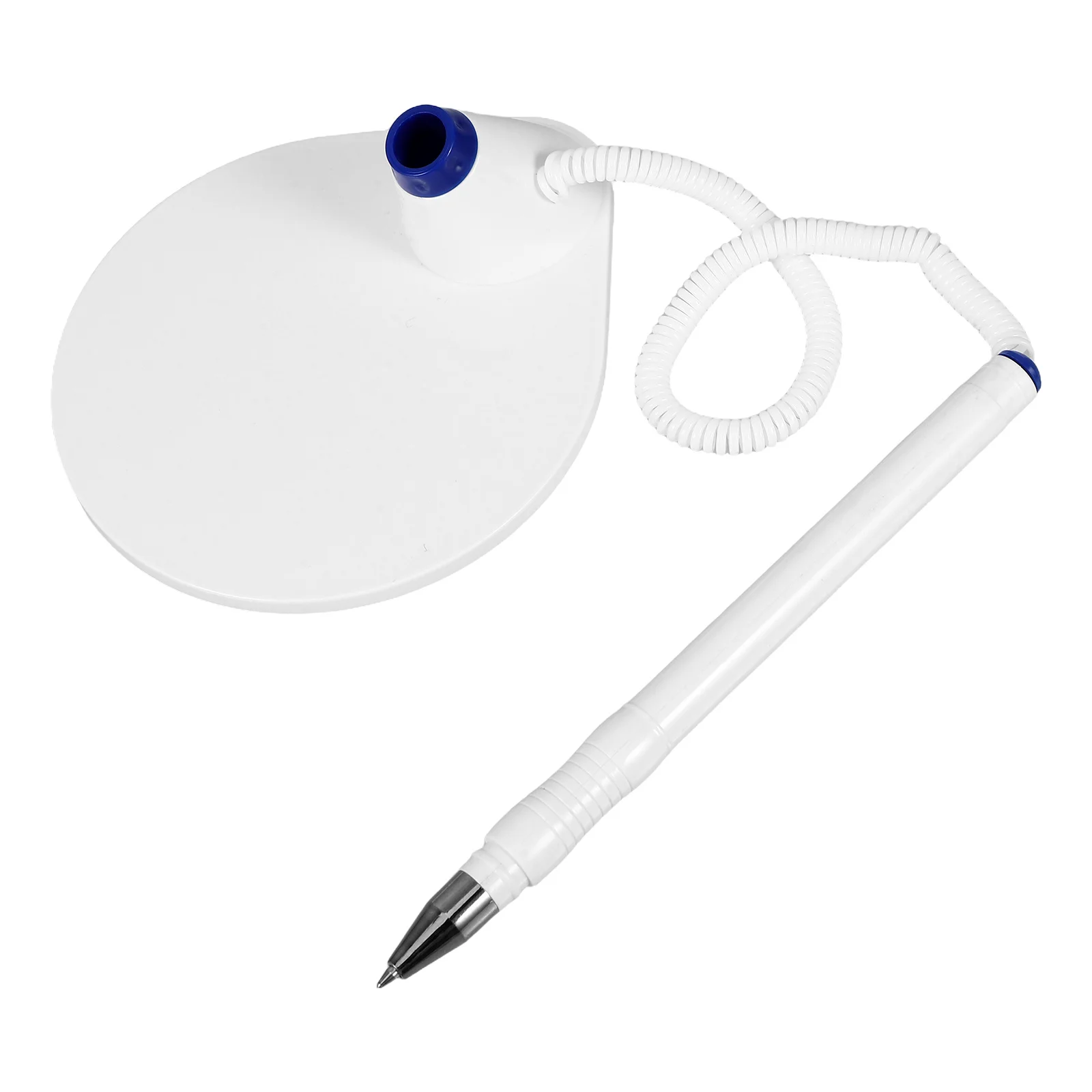 

Counter Pen Plastic Cord Holder Desktop Ballpoint Signing Pen Office School Desk Writing Tool