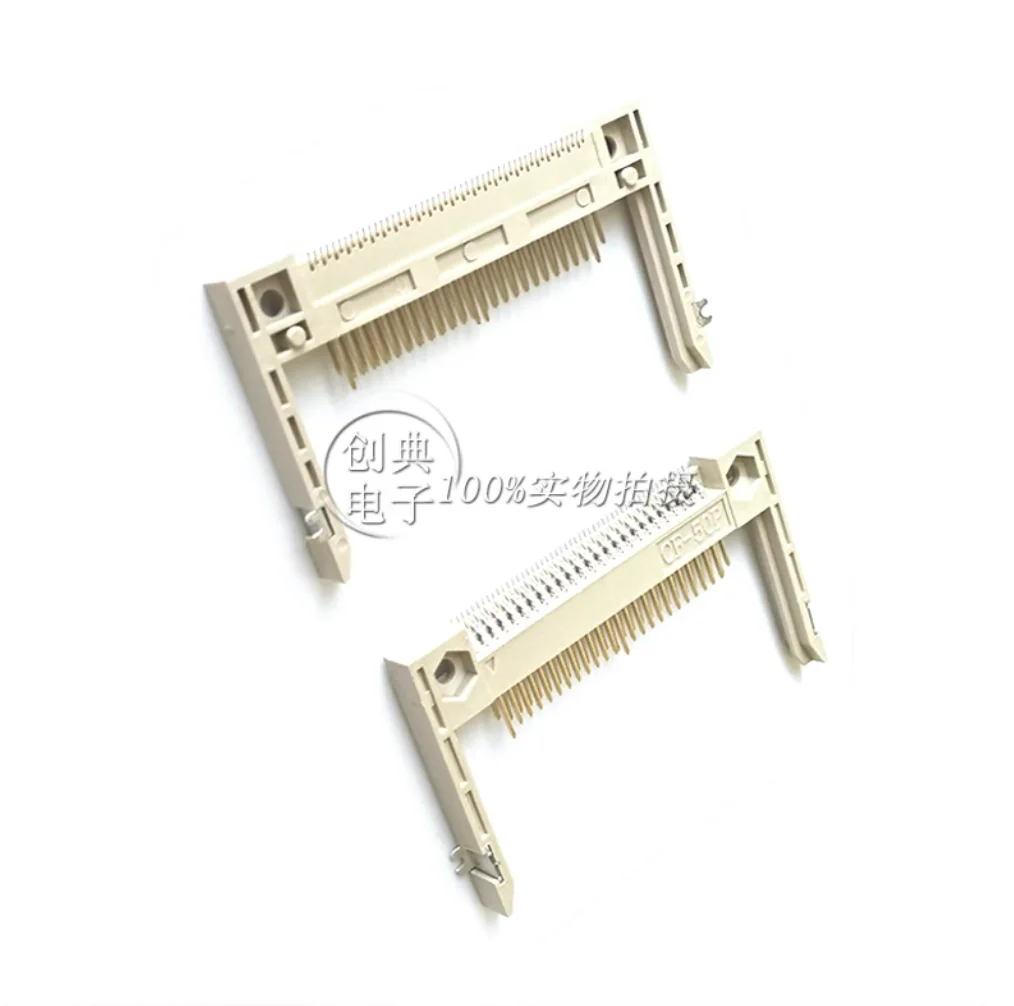 10pcs    CF card holder (on board) long arm type L=26.9mm spacing SMT patch type 50P