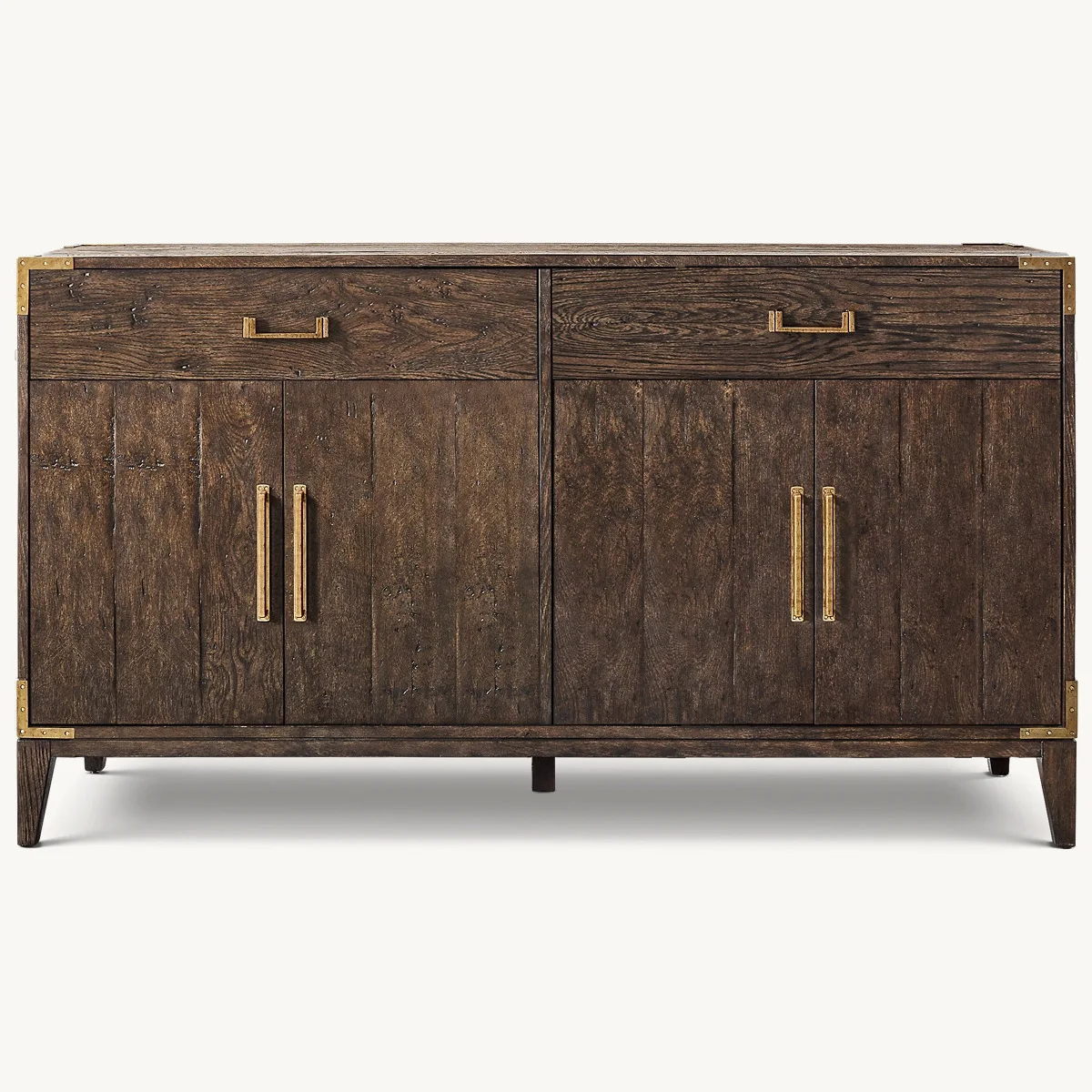 American rural modern simple side cabinet solid wood light luxury creative minimalist storage restaurant household villa model r