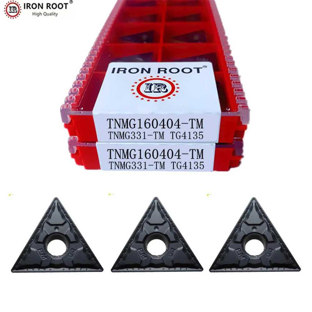 

IRON ROOT TNMG160404,TNMG160408,TNMG160412,-PM,CM,TP,PK,OM TG4135 CNC Lathe Turning Tool Carbide Turning Insert for MTJNR