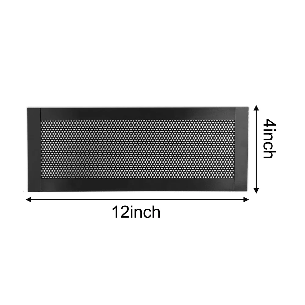 4-Pack Magnetic Vent Covers for Floor and Ceiling Registers with 2mm Perforated PVC Mesh for Airflow Efficiency