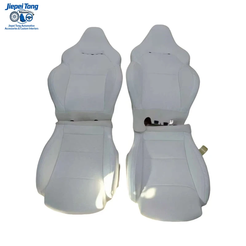 Suitable for Model 3/Y Performance Version - Front Row Leather with 6CM Extension Seat Cover Ventilation Upgrade Kit