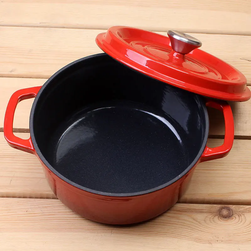 Enamelled Stockpot Saucepan Casserole Pre-flavored Cookware Series