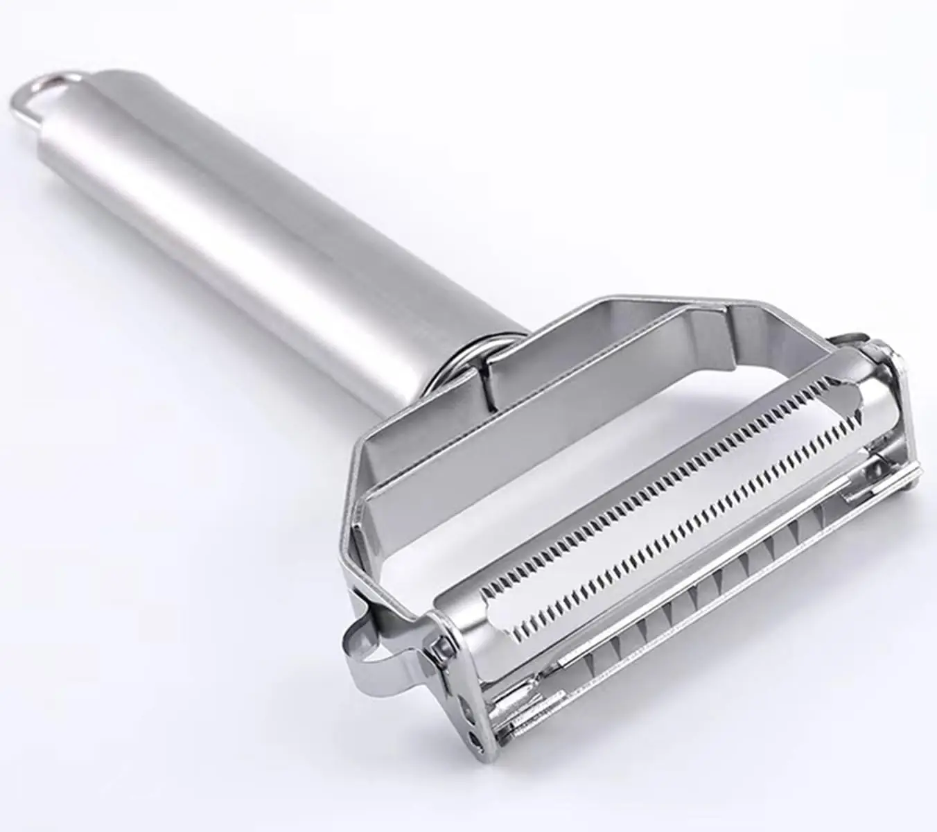 

2-in-1 Stainless Steel Julienne Peeler, Perfect for Carrot, Potato, Melon, Fruit & Veggie Gadget