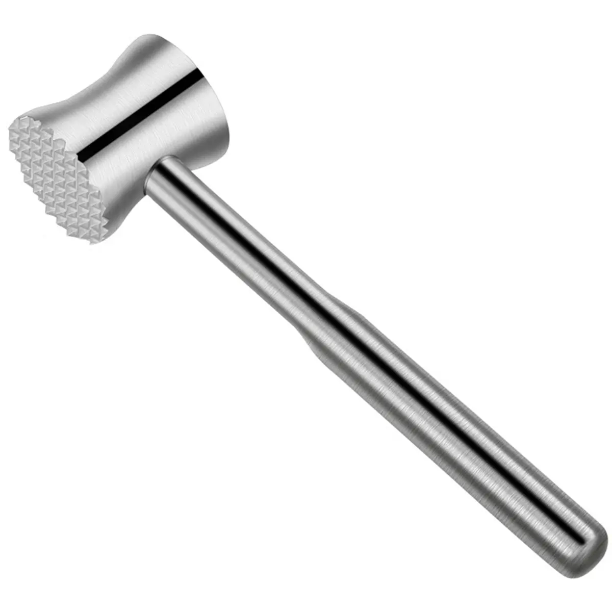 A1661K Meat Tenderizer Tool, 304 Stainless Steel Meat Mallet, 2 in 1 Meat Pounder for Beef,Chicken,Dishwasher Safe SUMMER
