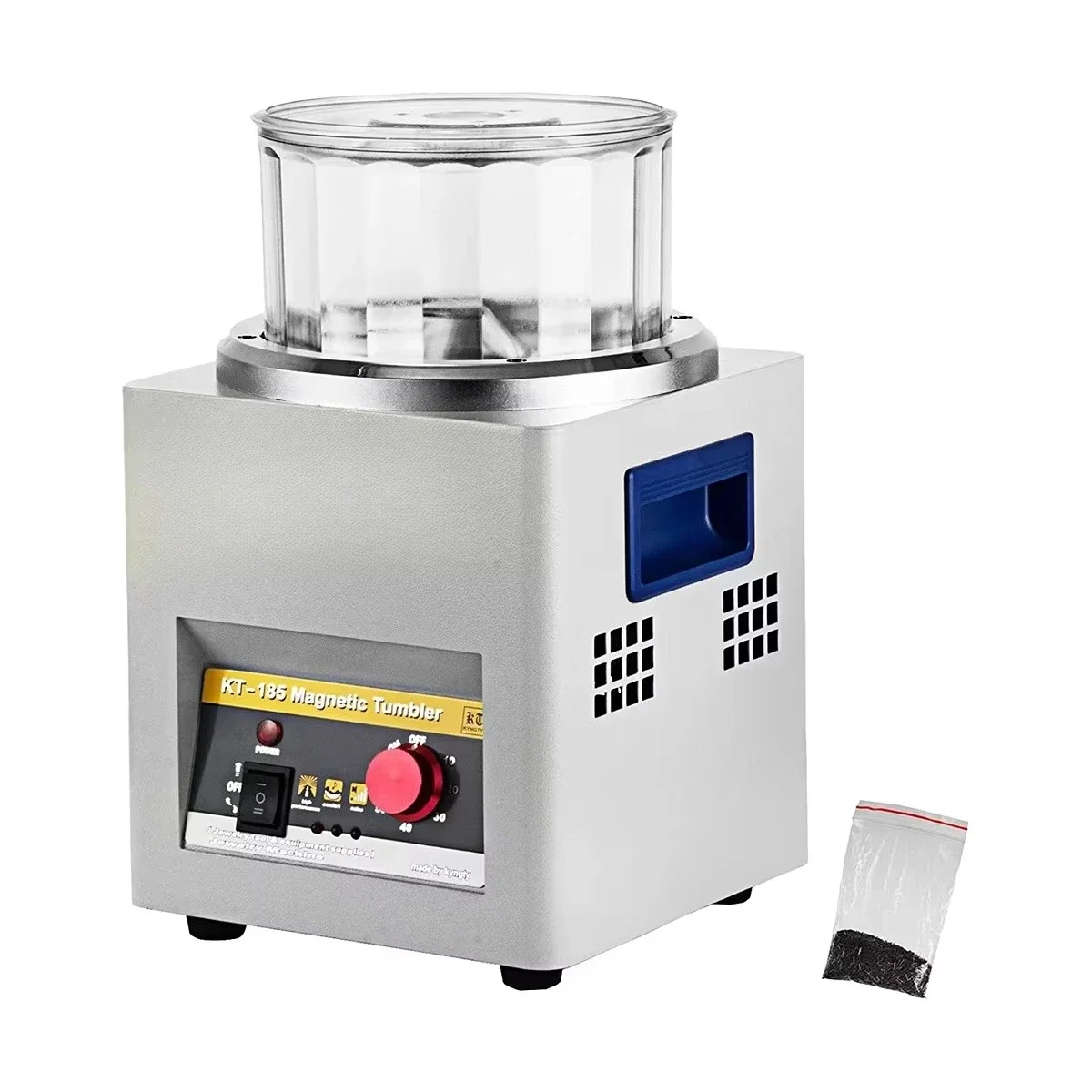 High Quality KT-185 Magnetic Tumbler Fine Metal Grinding and Polishing Machine for Jewelry for Shining Your Treasures