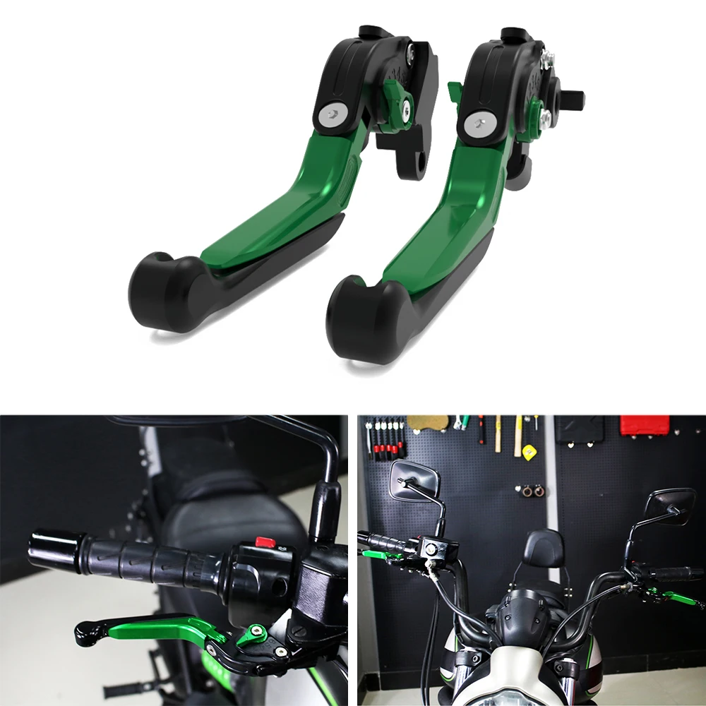 Motorbike Brake Clutch Levers Adjustable Foldable Extendable For Kawasaki ER-6F/Ninja 650R ER-6N/Ninja 650R Ninja400R Versys 650