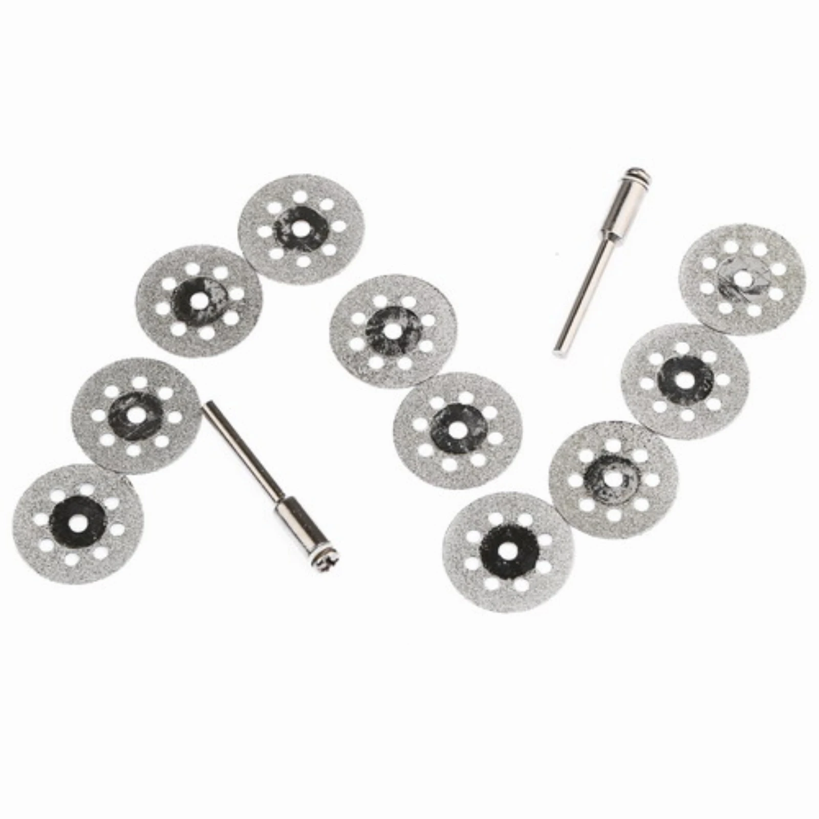 

10x 22mm Carbon Steel Diamond Cutting DiscCut Off Wheel Disc Circular Saw Blade for Dremel Rotary Tools &3mm Mandrel