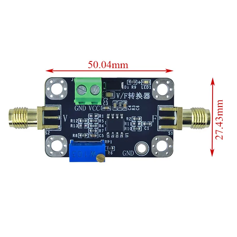 LM331 Voltage Frequency Converter Module, V/F & F/V Dual Mode, 0-10V to 0-10kHz to 0-10V, Wide Supply 5-40V with Potentiometer