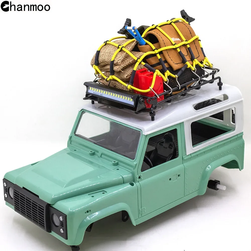 Simulation Cargo Roof Bag Rooftop Luggage for 1/10 RC Crawler Car Traxxas SCX10 TRX4 D90 Tamiya ARRMA Axial Ornaments Parts