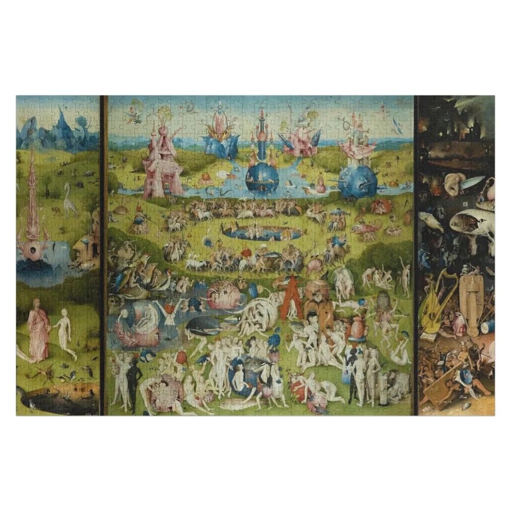The Garden of Earthly Delights by Hieronymus Bosch (1480-1505) Jigsaw Puzzle Children Wood Photo Personalized Photo Puzzle