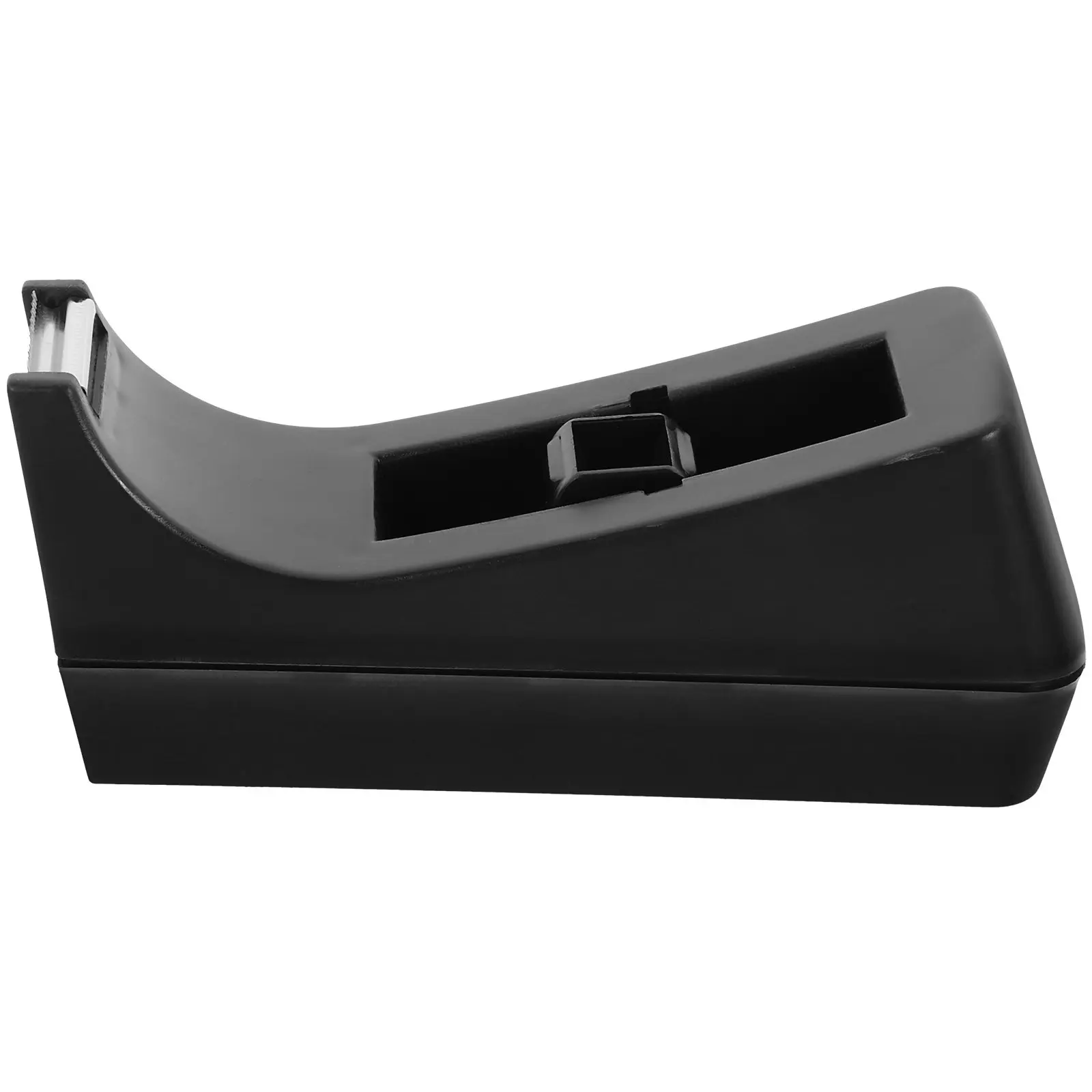 

Cute Desktop Tape Dispenser Small Weighted Tape Holder for Desk with Reliable Serrated Cutter Smooth-Burr Edge for Office School
