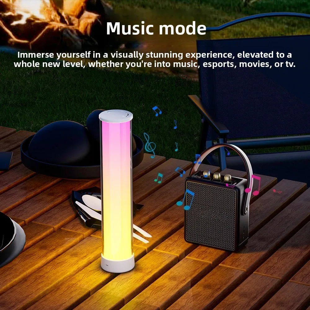 2026 Bluetooth Rechargeable Smart Color Changing Atmosphere Light Basic Creative Equipment For Home Bedroom Live Stream Decor