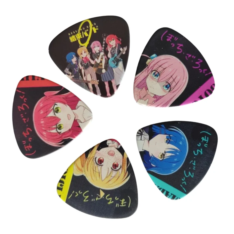Bocchi Batu! ‌   Gotoh Hitori Ijichi Nijika Kita Ikuyo Barang Anime Kartun Gadis Lucu Elektrokardiogram Gitar Bass Plectrum Hadiah