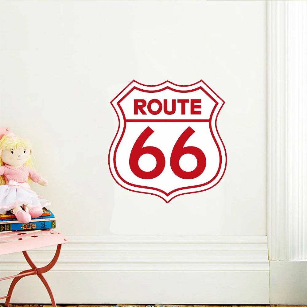 Vintage Signs Vintage Stickers, Wall Decals, DIY Poster, Route 66, Living Room, Window, Home Decor, Office, Garage, PVC