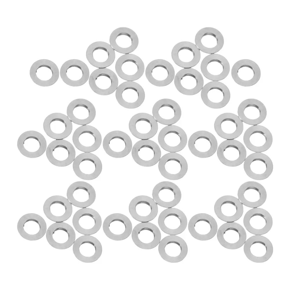 

200pcs Glasses Frame Washer Stainless Steel Washers Silver Convex Gaskets Frameless Parts Optical Shop Repair Glasses
