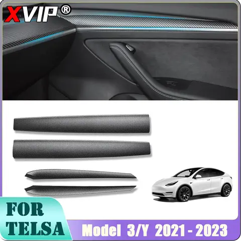 Tesla Model 3 Y 2021-2023 용 XVIP 도어 사이드 트림 스트립 대시 보드 커버 자동차 앞 인테리어 대시 보드 중앙 제어 트림 스트립 Tesla Model 3 Y 2021-2023 용 XVIP 도어 사이드 트림 스트립 대시 보드 커버 자동차 앞 인테리어 대시 보드 중앙 제어 트림 스트립