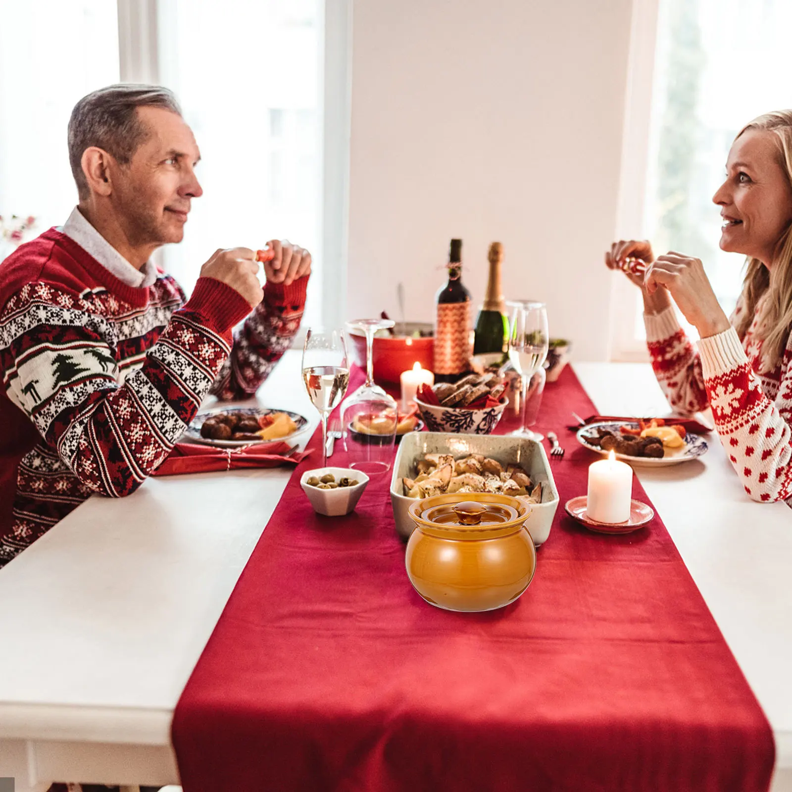 

Ceramic Clay Pot Fine Craftsmanship Non-Scratch Surface Multi-Function Soup Cooking Bowl For Home Restaurant Use Steaming