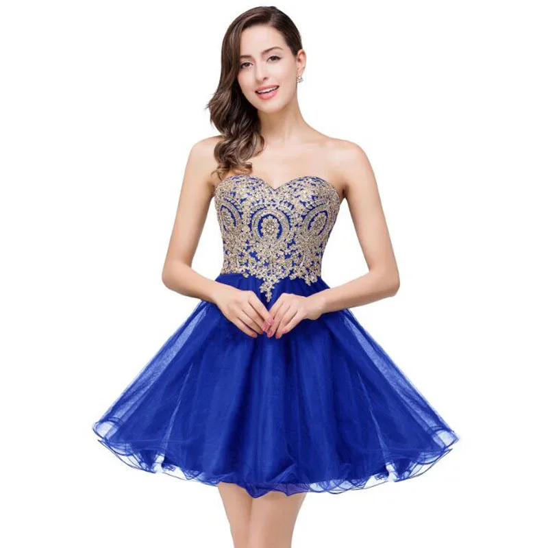 

GUXQD Above Mini Homecoming Dresses Appliques Sweetheart Prom Party Gowns Princess Graduation Vestido De Fiesta robes de soirée