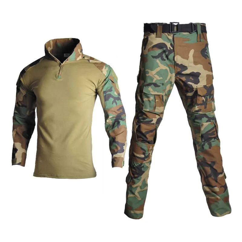 

Airsoft Tactical Suits Paintball Work Clothing Uniform Outdoor Shirt Combat Shirts Cargo Hunting Pants Men Suit Wear Resistant