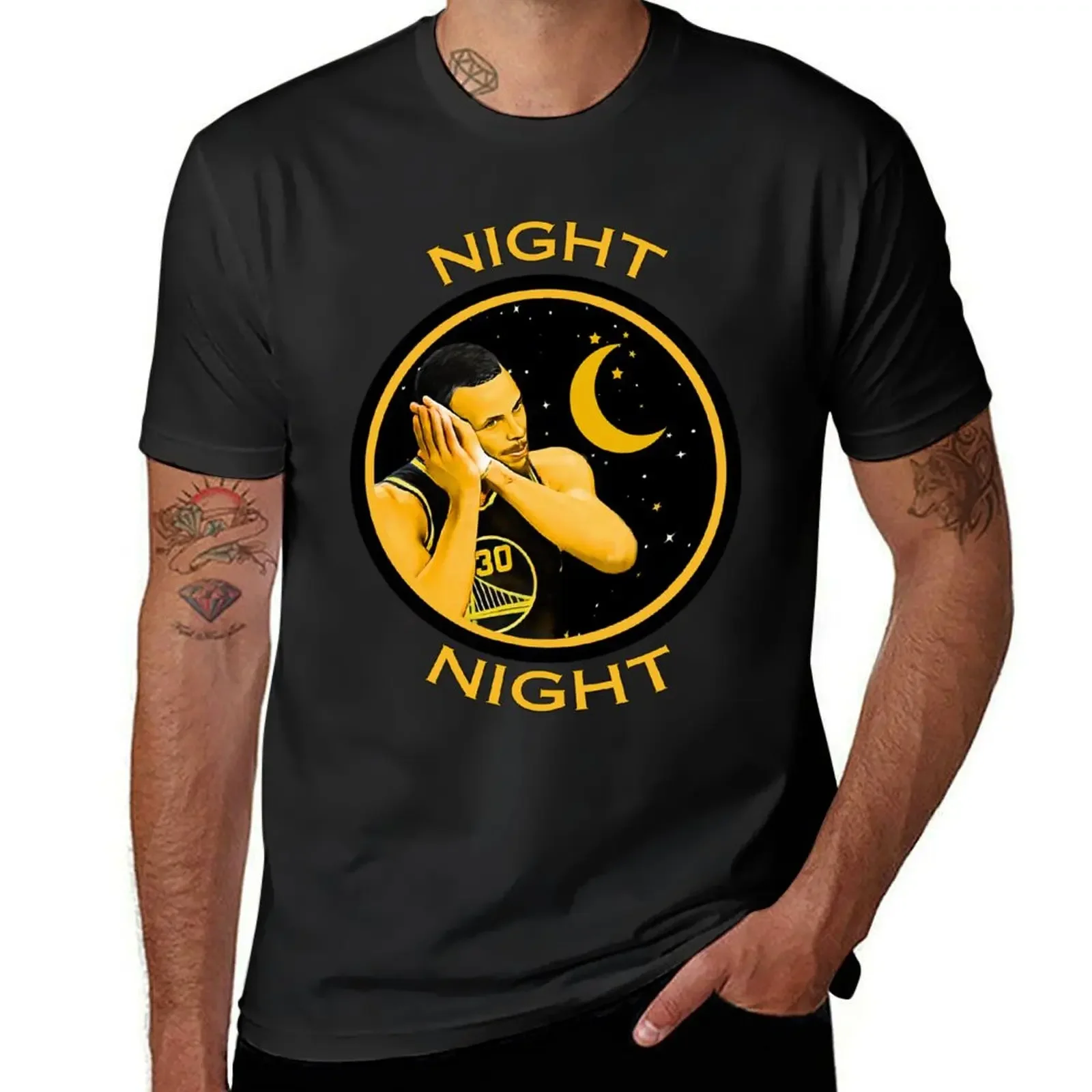 

Chef Curry Night Night T-Shirt anime clothes plain heavyweight t shirts for men