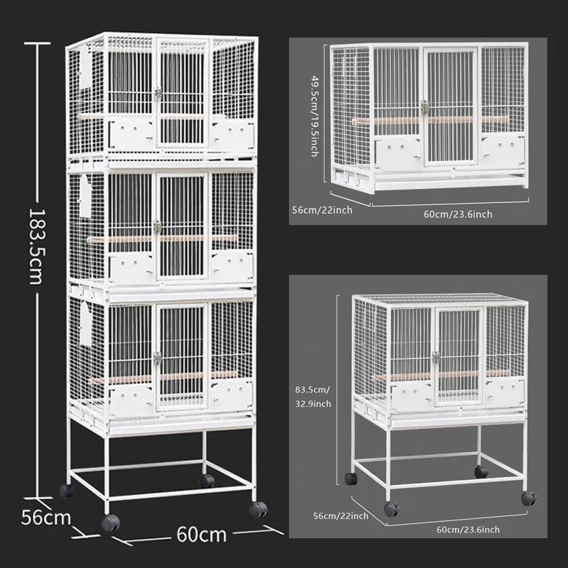 High Quality Stackable Bird Cage Pigeon Transport Cage Canary Breeding Cage