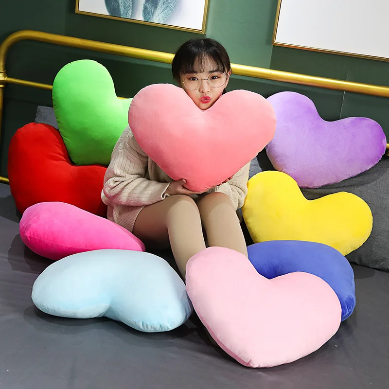 Heart Shape Plush Toy Soft Stuffed Love Sofa Car Doll Home Decorative Pillow Wedding Room Party Decoration Birthday Gift