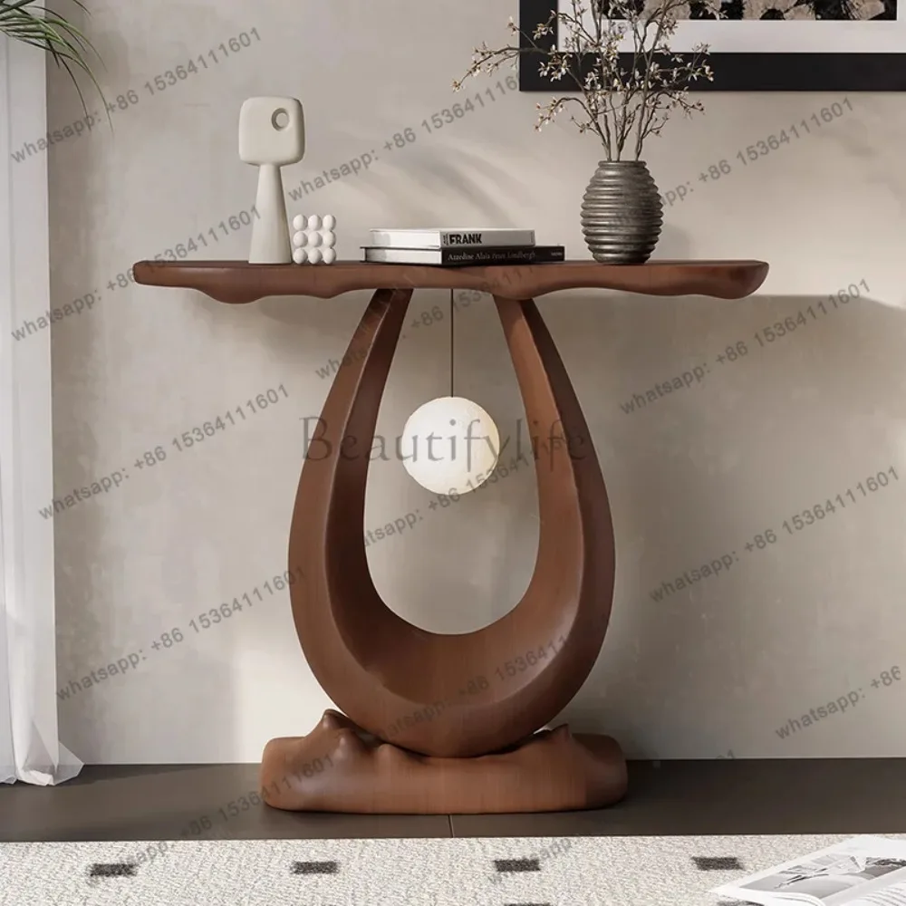Modern Minimalist Console Table Trendy Curve Elegant And Subtle Console Table Unique Smooth Console Meuble Furniture Living Room
