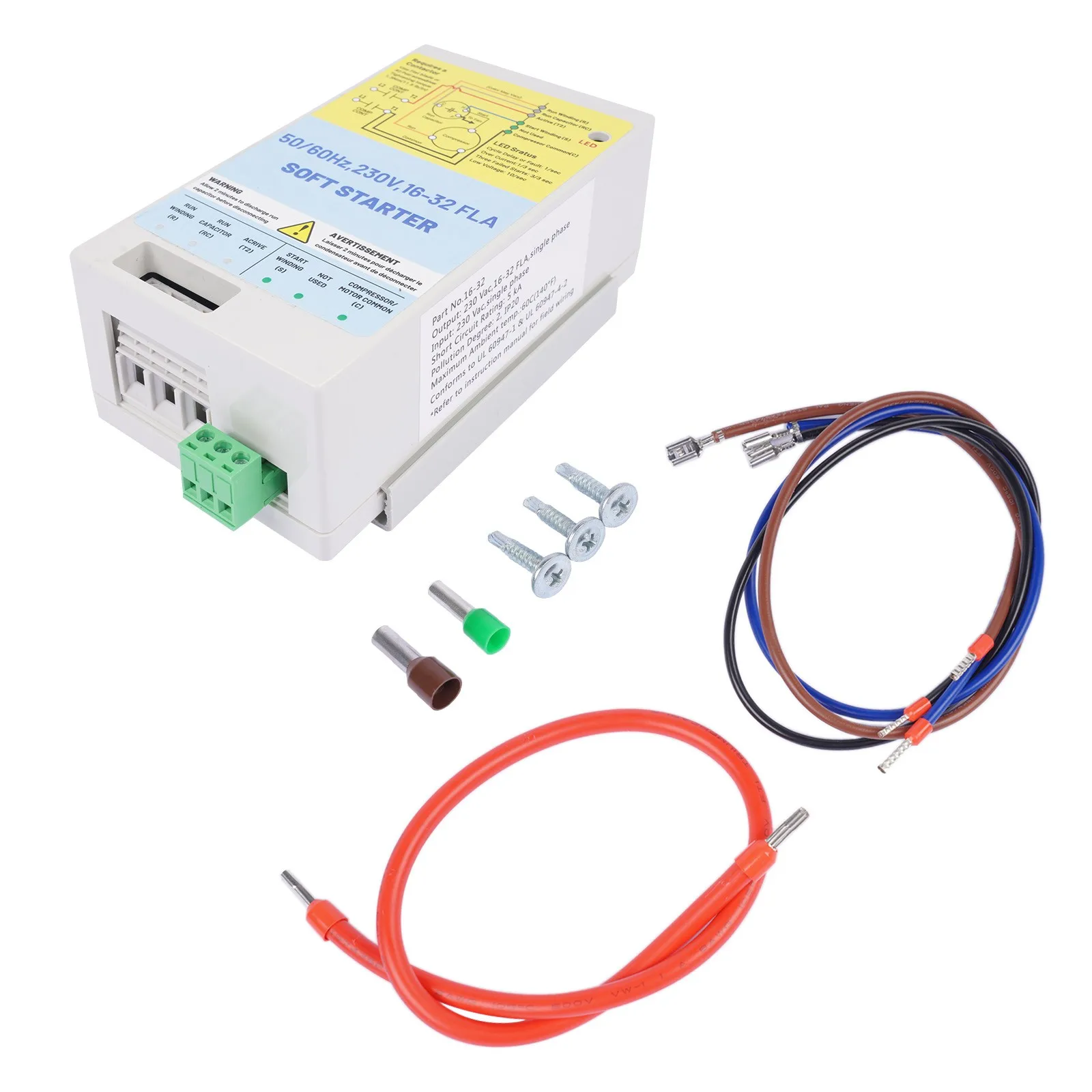 AP01 16-32A AC Soft Starter Motor Protection for Utility and/or Generator Power 230V