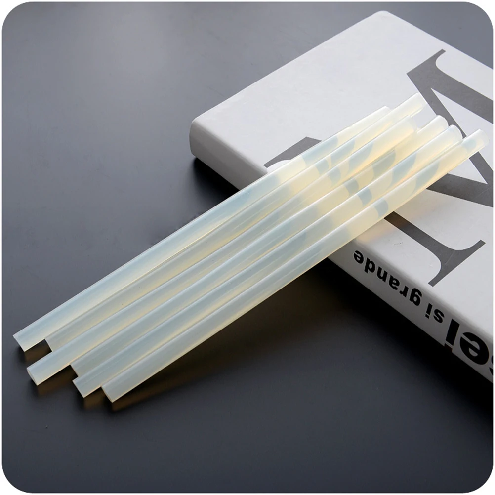 

55pcs Hot Melt Glue Sticks Transparent Low Odor High Temp Adhesive Repair Tool for Wood Metal Glass Handicraft