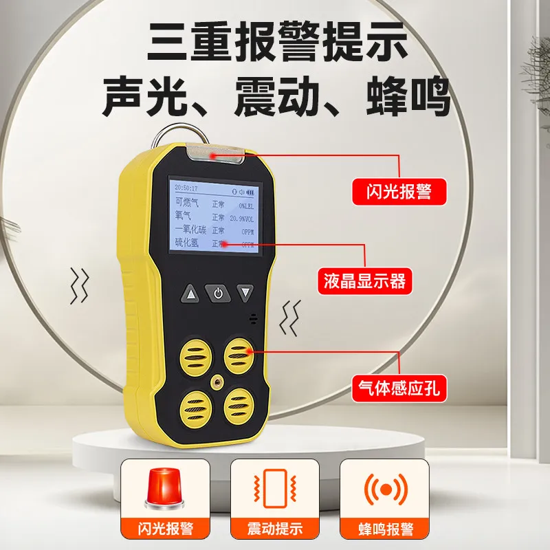 

TULX GlobalToolLCD Display Portable Nitrogen Dioxide Tester with Alarm NO2 Detector